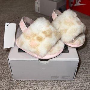 Baby UGG Fluff Yeah Slide Panther Print